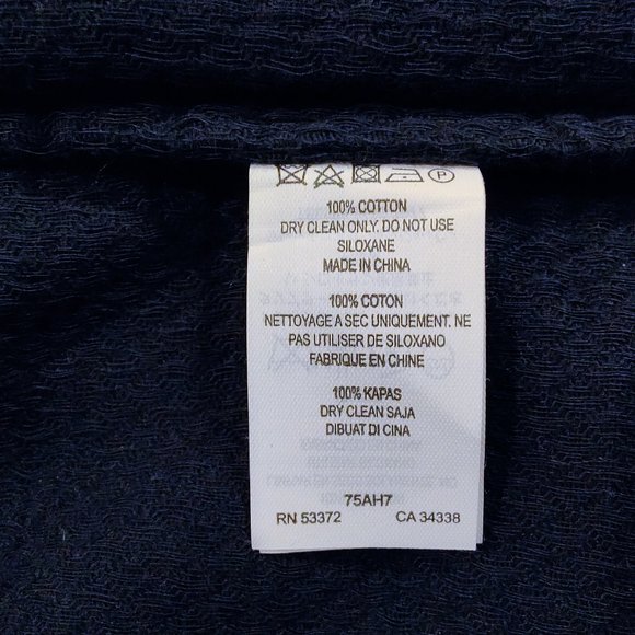 French Connection Open Front Blue Dress Cover-up - Picture 6 of 9